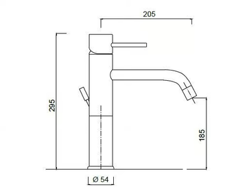 FUTURO - F6539A - Countertop single handle washbasin mixer by Rubinetteria Giulini - view 3